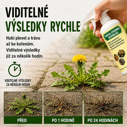 Rychlý zabiják plevele a trávy