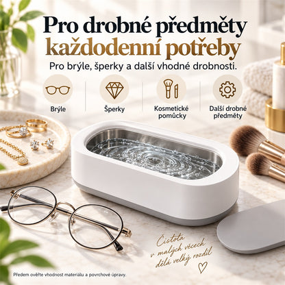 Ultrazvuková čistička na brýle a šperky