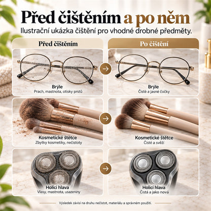 Ultrazvuková čistička na brýle a šperky