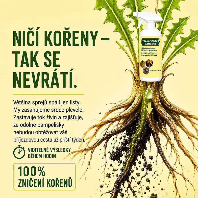 Rychlý zabiják plevele a trávy