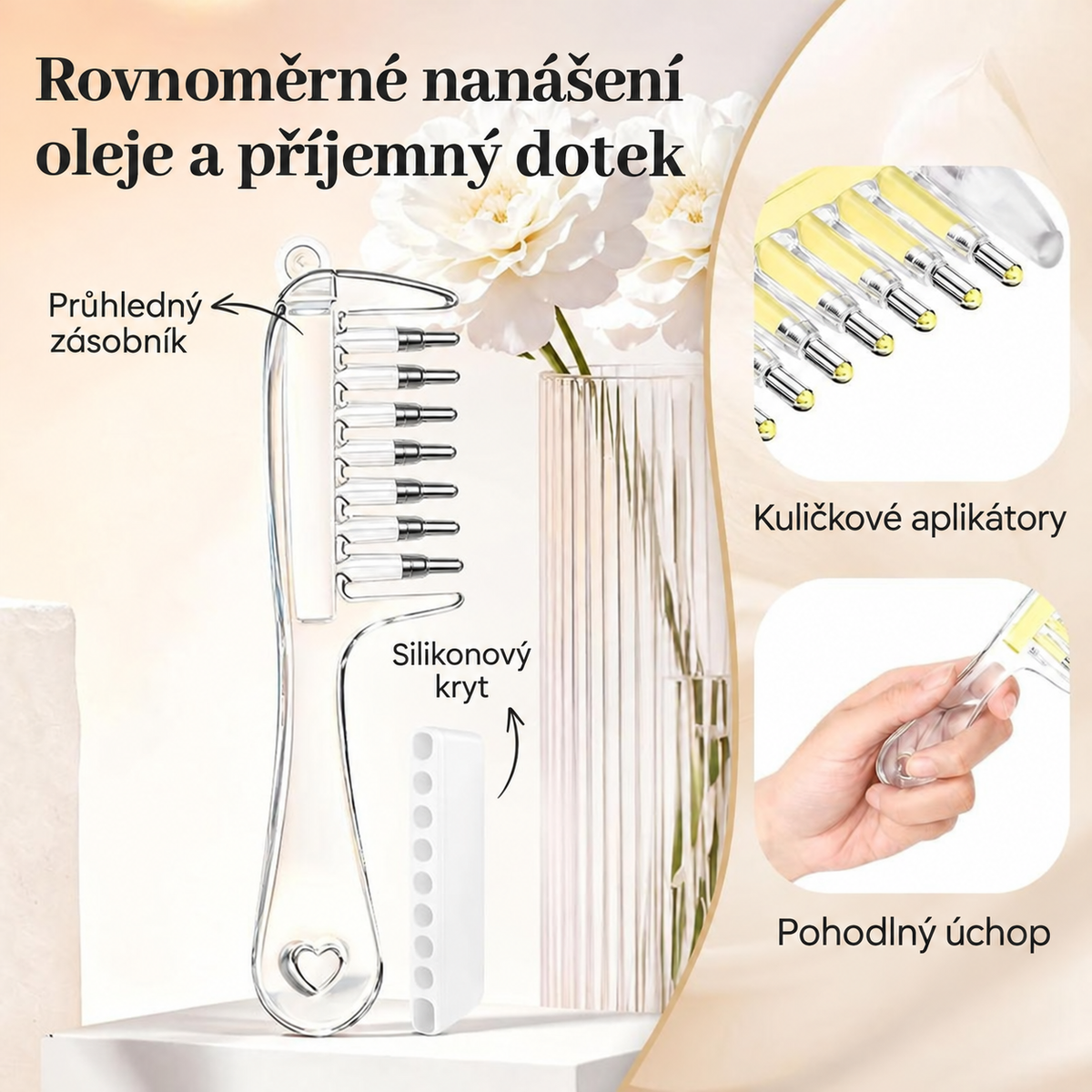 Jeden nástroj pro aplikaci i masáž