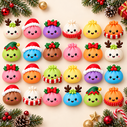 Vánoční adventní kalendář s 24 mačkacími překvapeními