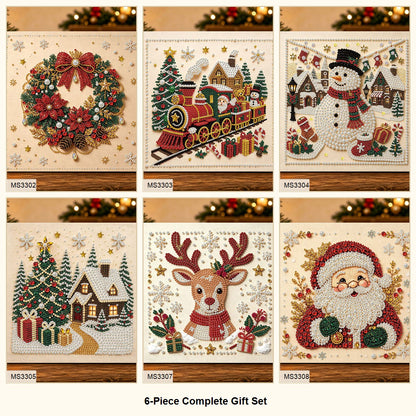 6-Piece Complete Gift Set Christmas pearl diamond art bundle