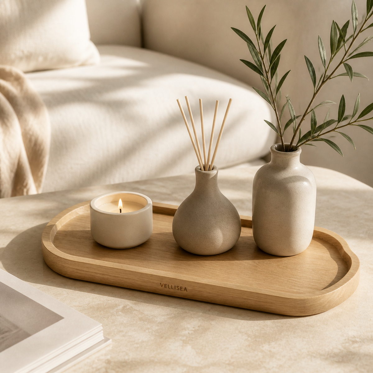VELLISEA Ritual Tray 1:1 lifestyle scene